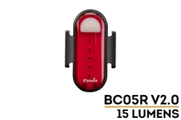 Įkraunamas dviračių galinis žibintas Fenix BC05R V2.0 kaina