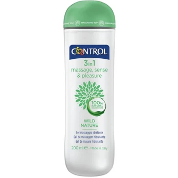 Masažo gelis CONTROL WILD NATURE 3 IN 1 200 ml