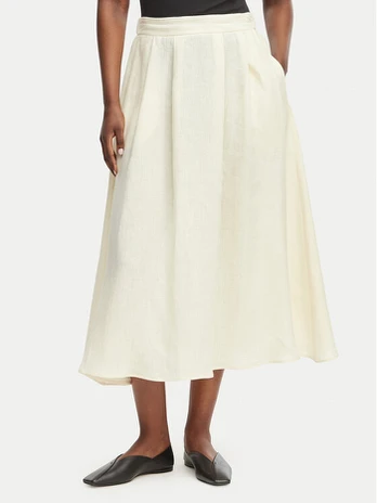 Marella Trapecijos formos sijonas Biada 2615101082 Écru Regular Fit
