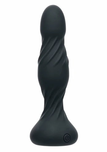 Deep Swirl Probe Silicone Dual Motor Waterproof Intimate Device Black