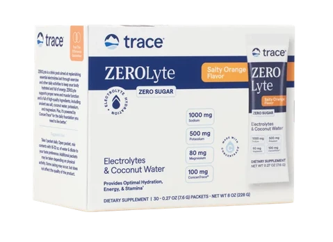 Maisto papildas TRACE MINERALS ZeroLyte Elektrolitai be cukraus milteliai pakeliuose N30