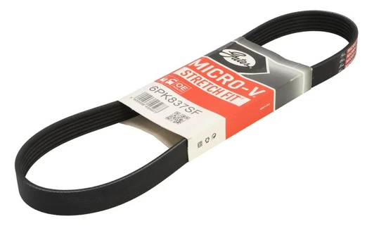 V formos rumbuoti diržai GATES 6PK837SF