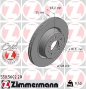 Stabdžių diskas ZIMMERMANN 550.5602.20 kaina