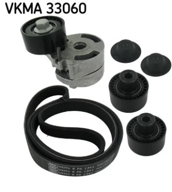 V formos rumbuotas diržas, komplektas SKF VKMA 33060