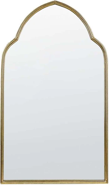Beliani Sieninis veidrodis ACONCHI 58x100 cm metalinis auksinis