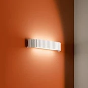 LED sieninis šviestuvas Niike, baltas, plotis 40 cm, metalas, CCT