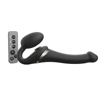 Strap-On-Me - Strap-on Multi Orgasm Remote Controlled 3 Motors Black S Strap-on dildo