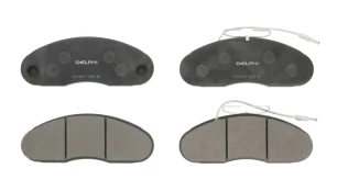 DELPHI LP1096 Brake pad set kaina
