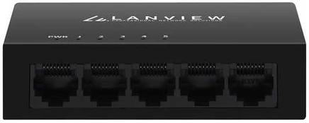 Šakotuvas Switch Lanview Unmanaged 5 port (Unmanaged 5 port Switch)