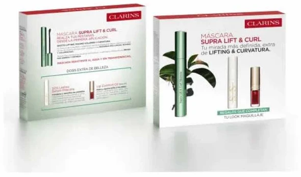 Clarins Supra Lift & Curl Blakstienų tušas Set 3 Pieces