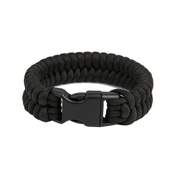 Paracord apyrankė "Fish", juoda 2179
