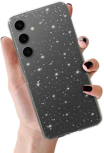 Tel Protect Crystal Glitter dėklas skirtas Samsung Galaxy S26 Plus sidabro spalvos