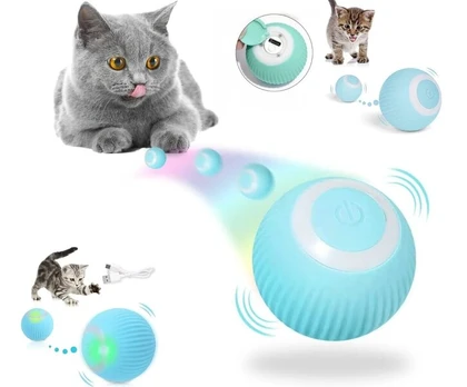 Interaktyvus žaislas katėms Petgravity Smart Cat Ball, mėlynas, 4.3 cm