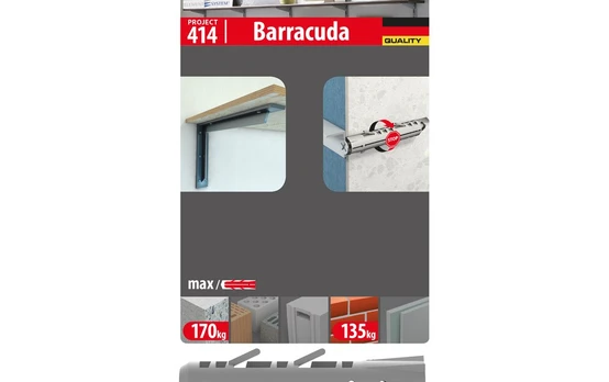 Kaištis su sraigtu TOX, Barracuda 10/50, 4 vnt.