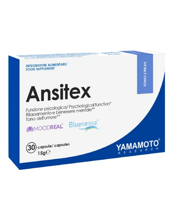 Yamamoto Nutrition Ansitex 30 kaps (nervų sistemai)