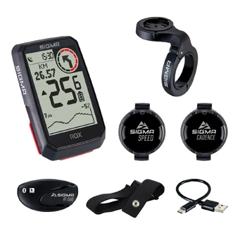 Sigma Sport ROX 4.0 GPS dviračio kompiuterio komplektas, Juodas
