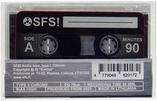SFS! C-90 Chrome garso kasetė 90 min