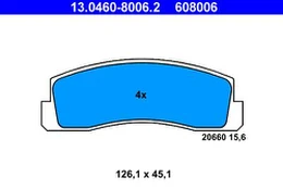 ATE 13.0460-8006.2 Brake pad set