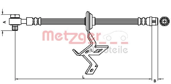 Stabdžių žarnelė METZGER 4116209