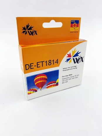 Ink cartridge Wox Yellow EPSON T1814 replacement C13T18144010