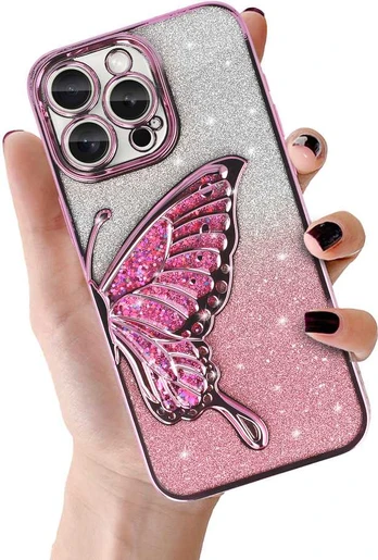 Tel Protect Butterfly Vanduo dėklas skirtas Apple iPhone 14 Pro rožinės spalvos