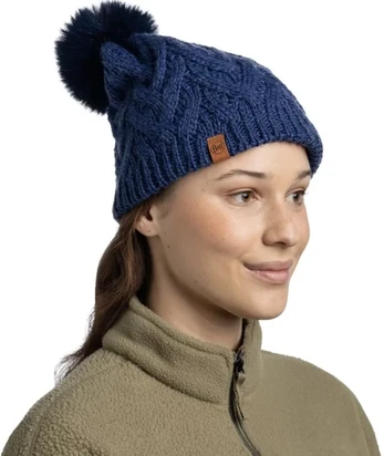 Buff Czapka zimowa damska Buff Knitted&Fleece Beanie Caryn - midnight