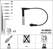 Uždegimo laido komplektas NGK 0738 kaina
