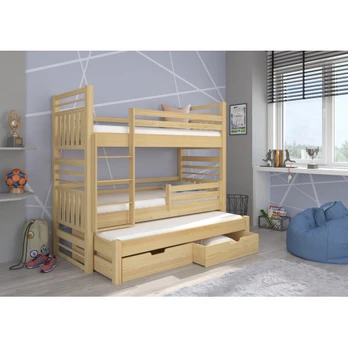 Three-poster bunk bed HIPPO 200x90
