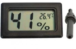 LCD higrometras ir termometras su zondu korpuse