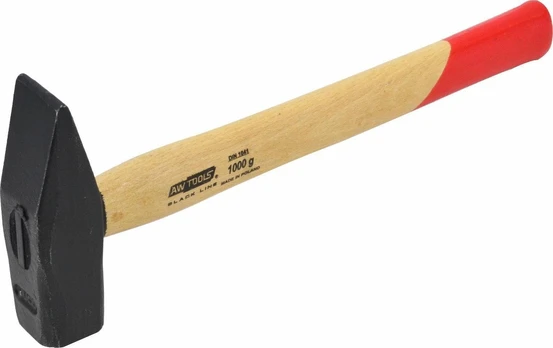 AW-Tools AWTools AWTOOLS LOCKWORK PLAKTUKAS 1,0kg MEDINĖ RANKENA Juodas LINE AW32038BL