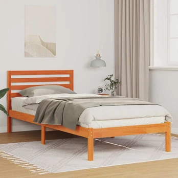 Lovos rėmas Vaško ruda 90 x 210 cm Kietos pušies mediena