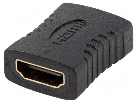 Adapter | HDMI socket,both sides | HDMI 2.0 | black | PVC