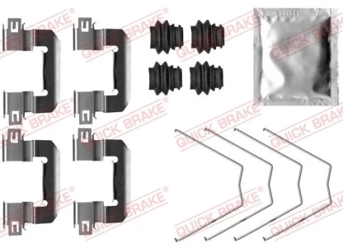 Priedų komplektas, diskinių stabdžių trinkelės QUICK BRAKE 109-0063