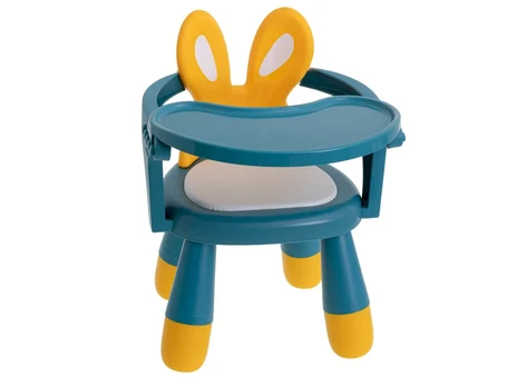 RoGer Kids Chair For Feeding Blue/Yellow