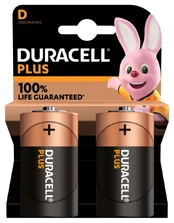 Elementas DURACELL R20 1.5V Plus Power kaina