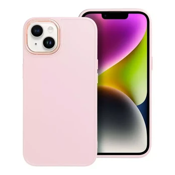Fusion Accessories "Fusion Frame" galinis silikoninis dėklas Xiaomi Redmi Note 12S rožinis