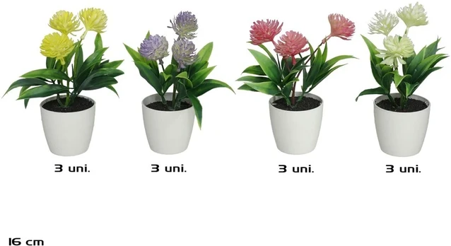 Dirbtinis apynys vazone 16 cm, 13x17x16 cm, LITO