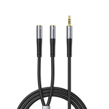 Orico AX2 audio adapter mini jack 3.5 mm headphone and microphone splitter 0.5 m - juodas