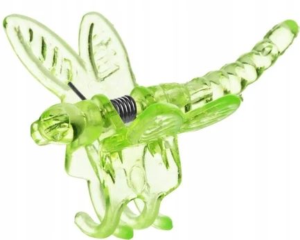 Orchidėjų segtukai, žalias plastikas 4 vnt.