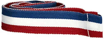 Detal Kaspinas 20 mm - raudona-balta-mėlyna