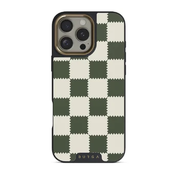 Retro Grid - iPhone 16 Pro Max Case, Elite Dark (MagSafe) / Gold