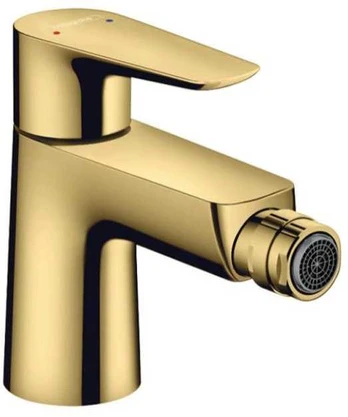 Hansgrohe bidē maisītājs Talis E, ar pop-up, polished auksinis optic
