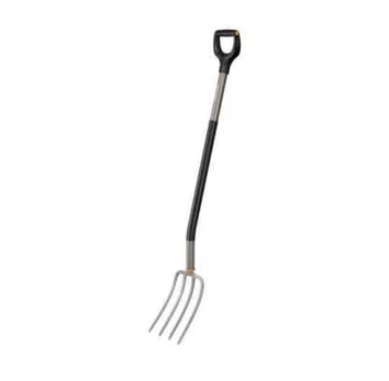Fiskars Ergonomic šakė daržui (plokščiais virbais)