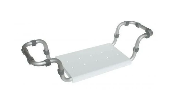 Bath seat with wooden slats