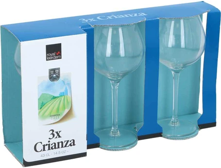 Glāžu komplekts, stikls, 0.43 l, 3 gab.