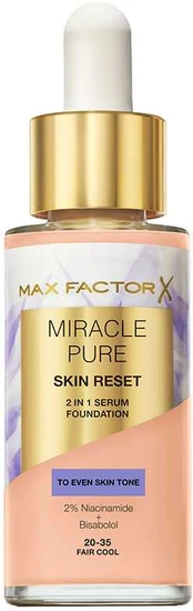 Max Factor MIRACLE PURE sérum renovador 2 en 1 #Fair Cool 30 ml