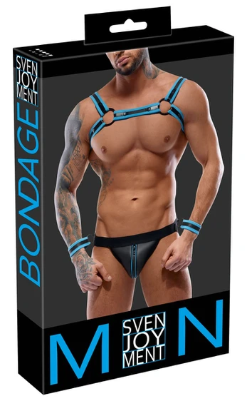 Svenjoyment Bondage Men's Jock set black/blue S Seksualus aksesuaras vyrams