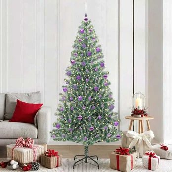 Dirbtinė Kalėdų Eglė Su Sniegu ir LED Šviesa 210 cm