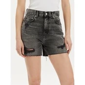 Tommy Jeans Džinsiniai šortai DW0DW17652 Pilka Mom Fit