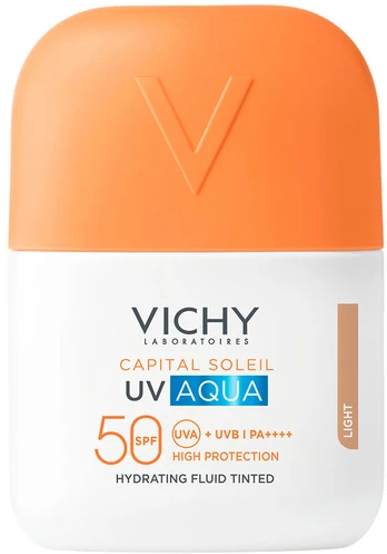 Vichy CAPITAL SOLEIL UV AQUA moisturizing fluid with color SPF50 #Light 50 ml